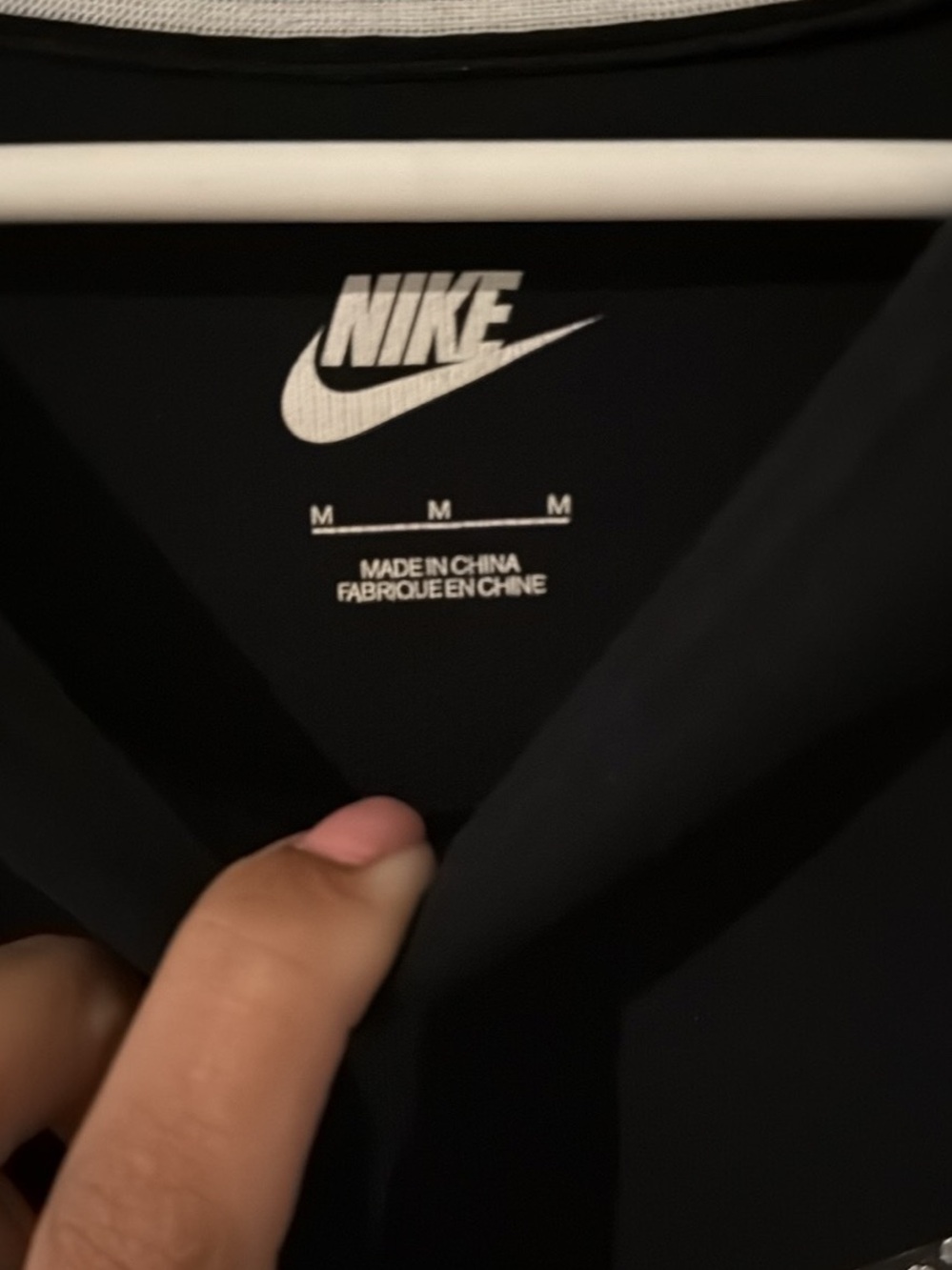 Nike Black Sweatshirt with Silver Dot Logo - Picture 5 of 5